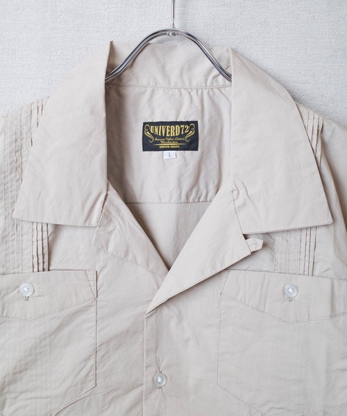 INNOCENT（イノセント）の「【T9】【UNIVERD72/ユニバード72】CARIBBEAN SHIRT 7分袖 キューバシャツ 40675（シャツ/ブラウス・メンズ・カーキ/ブルー系その他・MEDIUM/LARGE/X-LARGE）」の4枚目の写真