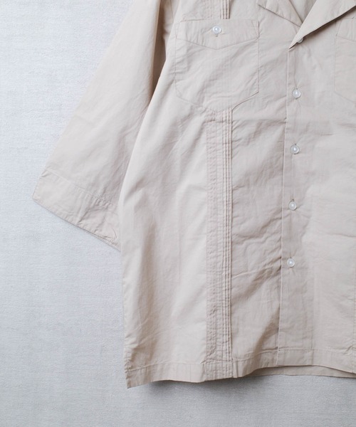 INNOCENT（イノセント）の「【T9】【UNIVERD72/ユニバード72】CARIBBEAN SHIRT 7分袖 キューバシャツ 40675（シャツ/ブラウス・メンズ・カーキ/ブルー系その他・MEDIUM/LARGE/X-LARGE）」の6枚目の写真