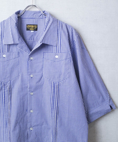 INNOCENT（イノセント）の「【T9】【UNIVERD72/ユニバード72】CARIBBEAN SHIRT 7分袖 キューバシャツ 40675（シャツ/ブラウス・メンズ・カーキ/ブルー系その他・MEDIUM/LARGE/X-LARGE）」の16枚目の写真