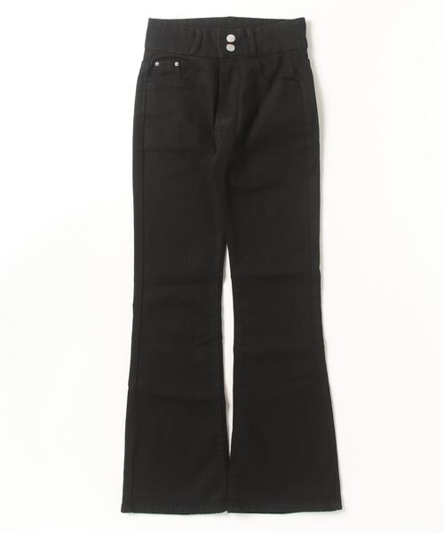 FREE STYLISTS（フリー スタイリスト）の「フレアデニムパンツ ストレッチパンツ（デニムパンツ・レディース・ブルー/ブラック/ライトブラック・S/M/L/2XL/3XL/XS/XL）」の10枚目の写真