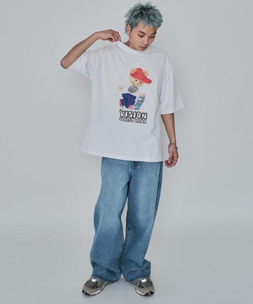 VISION STREET WEAR（ヴィジョンストリートウェア）の「∴WEGO/別注VISIONベアグラフィックT（Tシャツ/カットソー・メンズ・ブラック/ホワイト・MEDIUM/LARGE）」の14枚目の写真