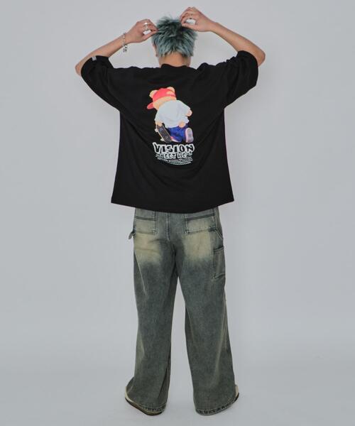 VISION STREET WEAR（ヴィジョンストリートウェア）の「∴WEGO/別注VISIONベアグラフィックT（Tシャツ/カットソー・メンズ・ブラック/ホワイト・MEDIUM/LARGE）」の15枚目の写真