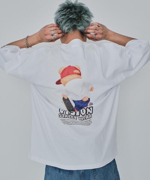 VISION STREET WEAR（ヴィジョンストリートウェア）の「∴WEGO/別注VISIONベアグラフィックT（Tシャツ/カットソー・メンズ・ブラック/ホワイト・MEDIUM/LARGE）」の22枚目の写真