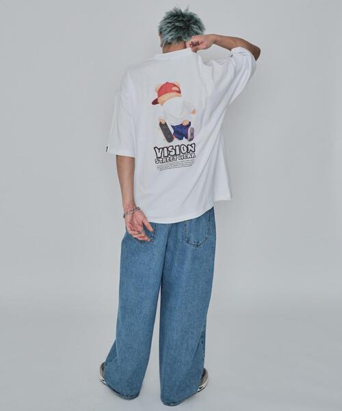 VISION STREET WEAR（ヴィジョンストリートウェア）の「∴WEGO/別注VISIONベアグラフィックT（Tシャツ/カットソー・メンズ・ブラック/ホワイト・MEDIUM/LARGE）」の3枚目の写真
