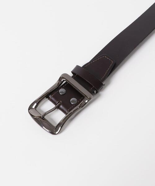ITEMS URBANRESEARCH(アイテムズ アーバンリサーチ)の「Hawk Belt 350(ベルト・メンズ・ダークブラウン/ブラック・-)」の4枚目の写真
