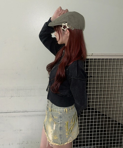 .KOM(ドットコム)の「A'GEM/9 × .kom 『.KOM/ドットケーオーエム』 ダメージデニムミニスカート(スカート・レディース・A・M/S)」の7枚目の写真