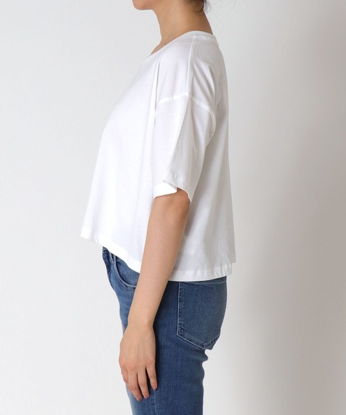 tシャツ 「BLACK SCORE」EMU MIU クロップドTシャツ レディース BLACK SCORE】EMU MIU クロップドTシャツ（Tシャツ/カットソー