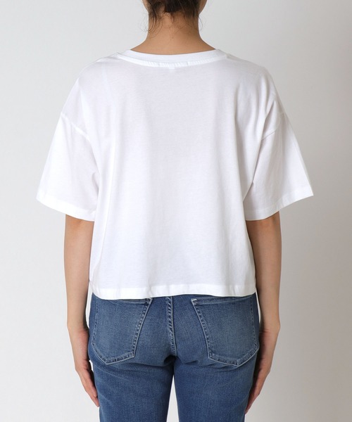tシャツ 「BLACK SCORE」EMU MIU クロップドTシャツ レディース BLACK SCORE】EMU MIU クロップドTシャツ（Tシャツ/カットソー