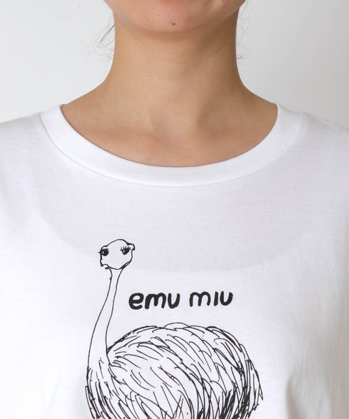 BLACK SCORE(ブラックスコア)の「【BLACK SCORE】EMU MIU クロップドTシャツ(Tシャツ/カットソー・レディース・ホワイト・フリー)」の10枚目の写真