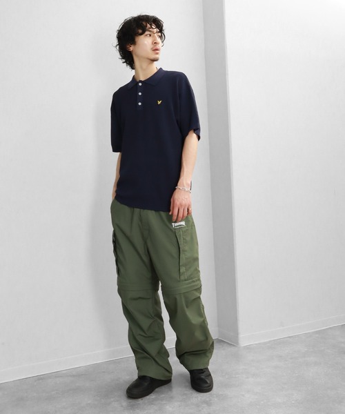 LYLE&SCOTT（ライルアンドスコット）の「【LYLE&SCOTT/ライルアンドスコット】ワンポイント サマーニット半袖ポロシャツ（ポロシャツ・メンズ・ブラック/ベージュ/ブルー/テラコッタ・LL/M/L）」の18枚目の写真