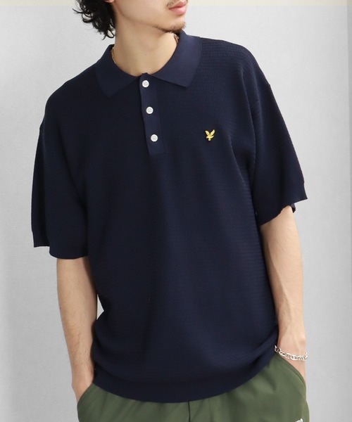 LYLE&SCOTT - ライル&スコット ポロシャツ 半袖 切替 ロゴ刺繍