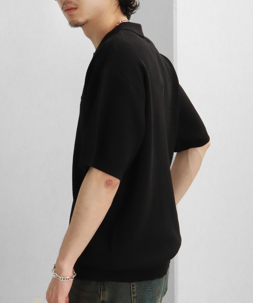 LYLE&SCOTT（ライルアンドスコット）の「【LYLE&SCOTT/ライルアンドスコット】ワンポイント サマーニット半袖ポロシャツ（ポロシャツ・メンズ・ブラック/ベージュ/ブルー/テラコッタ・LL/M/L）」の11枚目の写真