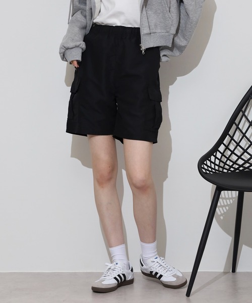 FUNALIVE(ファンアライブ)の「Cool touch half cargo pants / 接触冷感 ハーフカーゴパンツ unisex(カーゴパンツ・メンズ・グレー/チャコール/ダークネイビー/カーキオリーブ/ブラック・L/M/XL)」の2枚目の写真