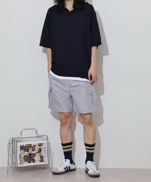 FUNALIVE(ファンアライブ)の「Cool touch half cargo pants / 接触冷感 ハーフカーゴパンツ unisex(カーゴパンツ・メンズ・グレー/チャコール/ダークネイビー/カーキオリーブ/ブラック・L/M/XL)」の12枚目の写真