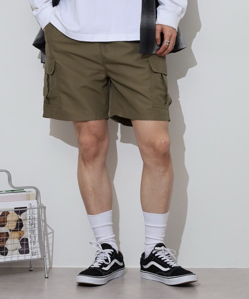 FUNALIVE(ファンアライブ)の「Cool touch half cargo pants / 接触冷感 ハーフカーゴパンツ unisex(カーゴパンツ・メンズ・グレー/チャコール/ダークネイビー/カーキオリーブ/ブラック・L/M/XL)」の18枚目の写真