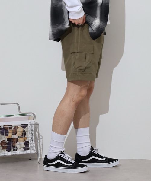 FUNALIVE(ファンアライブ)の「Cool touch half cargo pants / 接触冷感 ハーフカーゴパンツ unisex(カーゴパンツ・メンズ・グレー/チャコール/ダークネイビー/カーキオリーブ/ブラック・L/M/XL)」の19枚目の写真