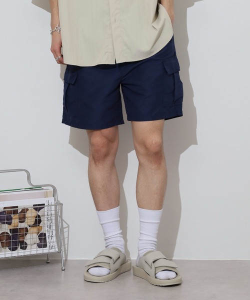FUNALIVE(ファンアライブ)の「Cool touch half cargo pants / 接触冷感 ハーフカーゴパンツ unisex(カーゴパンツ・メンズ・グレー/チャコール/ダークネイビー/カーキオリーブ/ブラック・L/M/XL)」の21枚目の写真