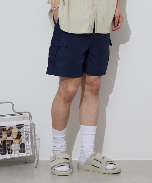 FUNALIVE(ファンアライブ)の「Cool touch half cargo pants / 接触冷感 ハーフカーゴパンツ unisex(カーゴパンツ・メンズ・グレー/チャコール/ダークネイビー/カーキオリーブ/ブラック・L/M/XL)」の22枚目の写真