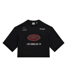 Guess | GUESS Originals Raw Edge Baggy Tee 半袖Tシャツ レディース(Tシャツ/カットソー)