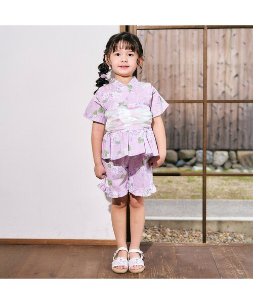 apres les cours(アプレレクール)の「飾り帯_アプレのはんなり浴衣&甚平(和装小物・キッズ・ドット/ピンク/レインボー・FREE)」の20枚目の写真