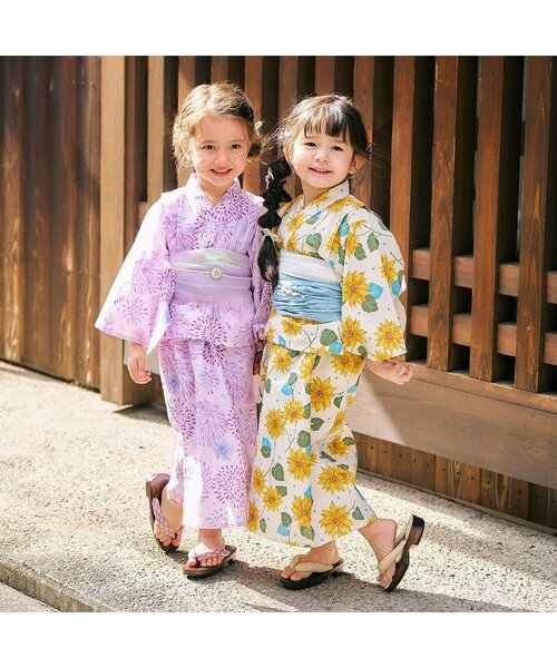 apres les cours(アプレレクール)の「飾り帯_アプレのはんなり浴衣&甚平(和装小物・キッズ・ドット/ピンク/レインボー・FREE)」の15枚目の写真