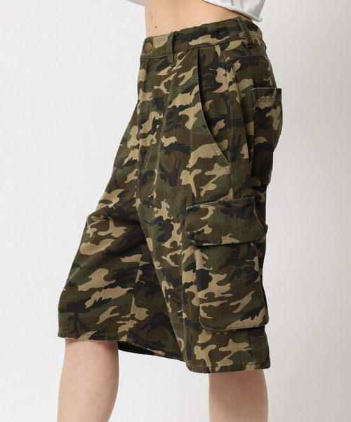 BACK TO THE FIELD（バック トゥー ザ フィールド）の「【MLB】刺しゅうロゴカーゴハーフパンツ（その他パンツ・レディース・カーキ系/ブラック/オフホワイト・FREE）」の9枚目の写真