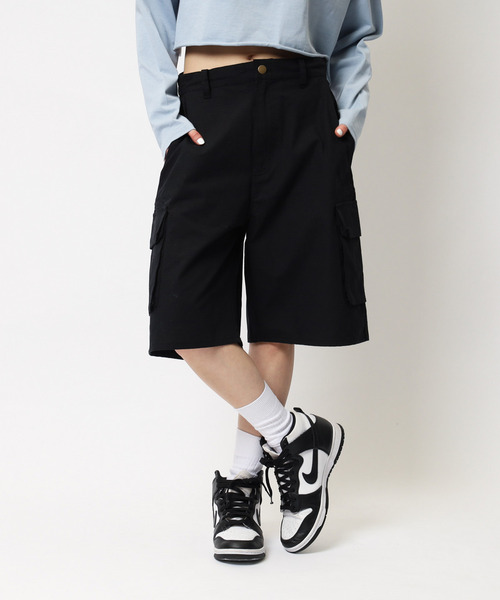 BACK TO THE FIELD（バック トゥー ザ フィールド）の「【MLB】刺しゅうロゴカーゴハーフパンツ（その他パンツ・レディース・カーキ系/ブラック/オフホワイト・FREE）」の13枚目の写真