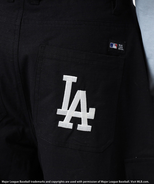 BACK TO THE FIELD（バック トゥー ザ フィールド）の「【MLB】刺しゅうロゴカーゴハーフパンツ（その他パンツ・レディース・カーキ系/ブラック/オフホワイト・FREE）」の19枚目の写真