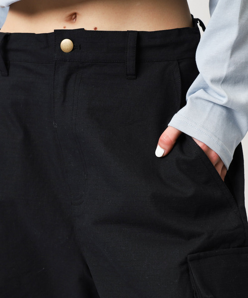 BACK TO THE FIELD（バック トゥー ザ フィールド）の「【MLB】刺しゅうロゴカーゴハーフパンツ（その他パンツ・レディース・カーキ系/ブラック/オフホワイト・FREE）」の21枚目の写真