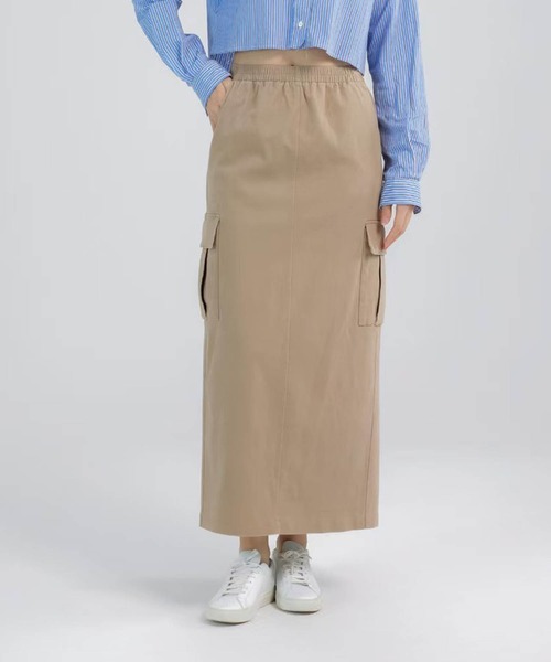 DECADE CLASSIC(ディケイド クラシック)の「【DECADE CLASSIC】カーゴロングスカート(スカート・レディース・ホワイト/ブラック/ベージュ・SMALL/MEDIUM/LARGE)」の5枚目の写真