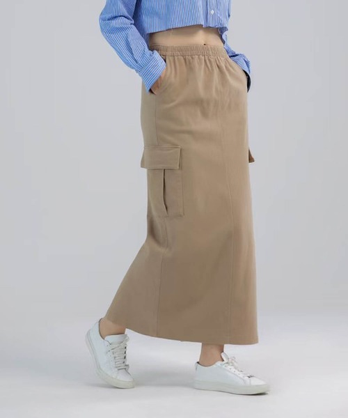 DECADE CLASSIC(ディケイド クラシック)の「【DECADE CLASSIC】カーゴロングスカート(スカート・レディース・ホワイト/ブラック/ベージュ・SMALL/MEDIUM/LARGE)」の7枚目の写真