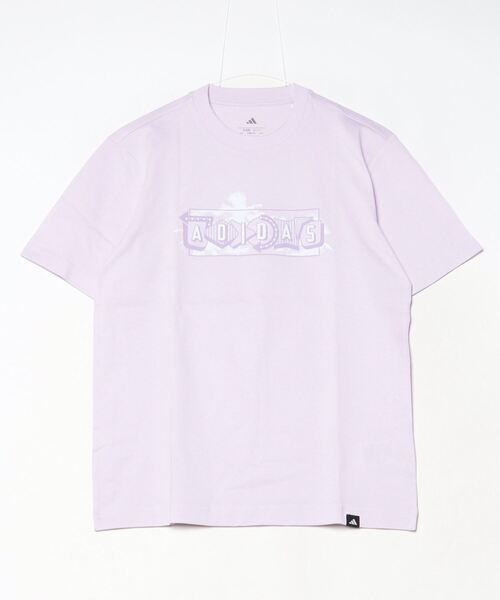 adidas(アディダス)の「アディダス adidas ラウンジ パステルグラフィック 半袖Tシャツ(Tシャツ/カットソー・メンズ・ライラック/サックスブルー/オフホワイト・3L/LL/L/M/S)」の3枚目の写真