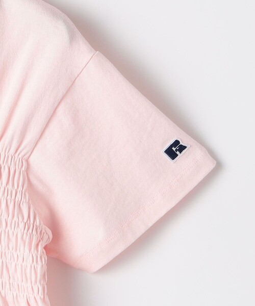 Russell Athletic（ラッセルアスレティック）の「【SHIPS KIDS別注】RUSSELL ATHLETIC:140～150cm/ ギャザー プリント 半袖 TEE（Tシャツ/カットソー・キッズ・ライトブルー/ピンク・140/150）」の4枚目の写真