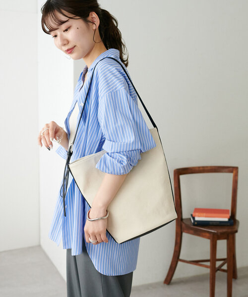 DISCOAT（ディスコート）の「コンビワンハンドルバケットショルダーバッグ（ショルダーバッグ・レディース・ブラック系その他/ブラック/ブラウン/キャメル・FREE）」の3枚目の写真