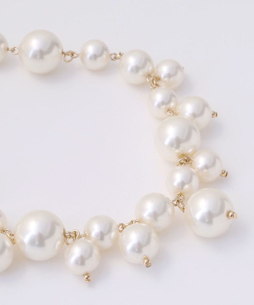 colleca la（コレカラ）の「大粒パールネックレス（ネックレス・レディース・ホワイト・FREE）」の6枚目の写真