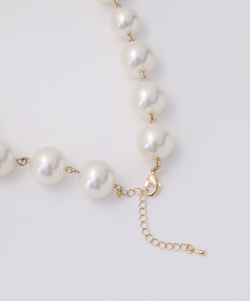 colleca la（コレカラ）の「大粒パールネックレス（ネックレス・レディース・ホワイト・FREE）」の7枚目の写真