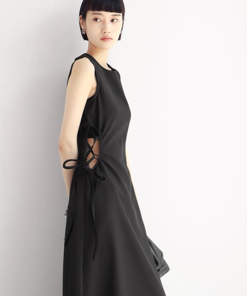 NOGLE(ノグル)の「【NOGLE/ノグル】ウエストホールワンピース(ワンピース・レディース・ブラック/アイボリー・FREE)」の1枚目の写真