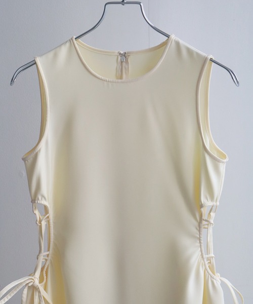 NOGLE(ノグル)の「【NOGLE/ノグル】ウエストホールワンピース(ワンピース・レディース・ブラック/アイボリー・FREE)」の4枚目の写真