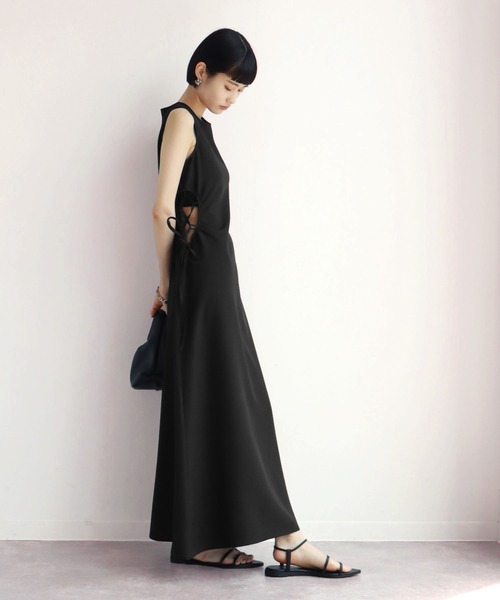 NOGLE(ノグル)の「【NOGLE/ノグル】ウエストホールワンピース(ワンピース・レディース・ブラック/アイボリー・FREE)」の14枚目の写真