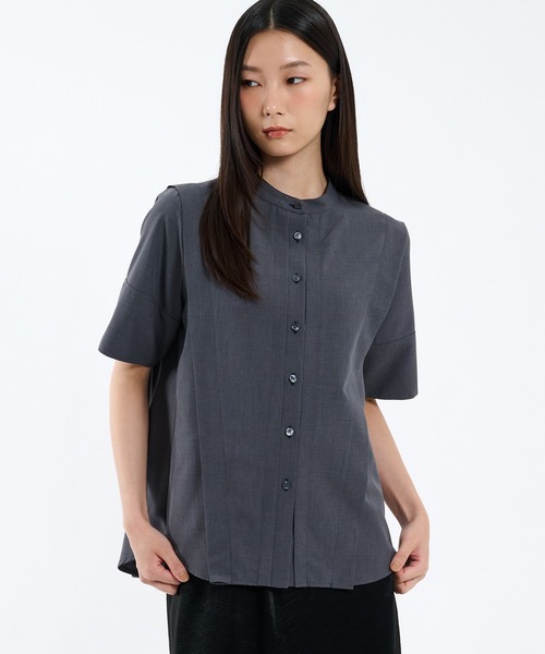 PUBLIC TOKYO ¥16,500 ダークフラワーシャツ ブラック PUBLIC TOKYO（パブリックトウキョウ）の「ダークジャガード
