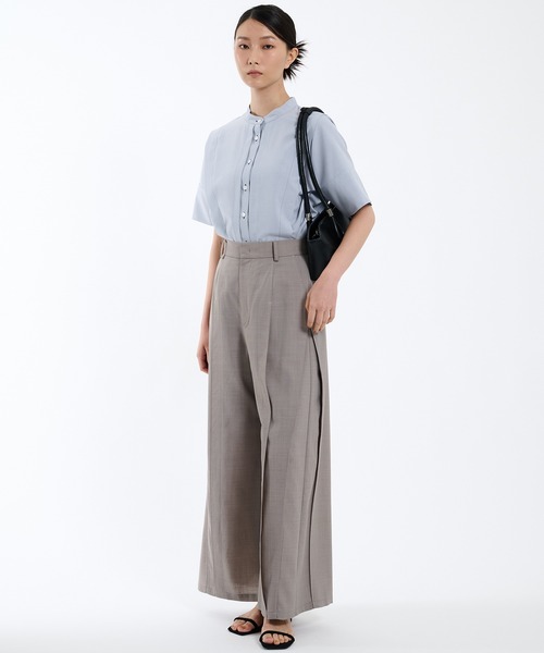 STUDIOUS - 【新品未使用タグ付き】PUBLICTOKYOショルダータックハーフスリーブシャツ ショルダータックハーフスリーブシャツ(FREE WHITE