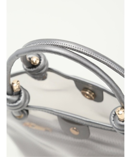 m.f.editorial(エムエフエディトリアル)の「【ポーチ付き】インナーポーチ付き クリアバッグ(ハンドバッグ・レディース・グレー/ブラウン・FREE)」の14枚目の写真