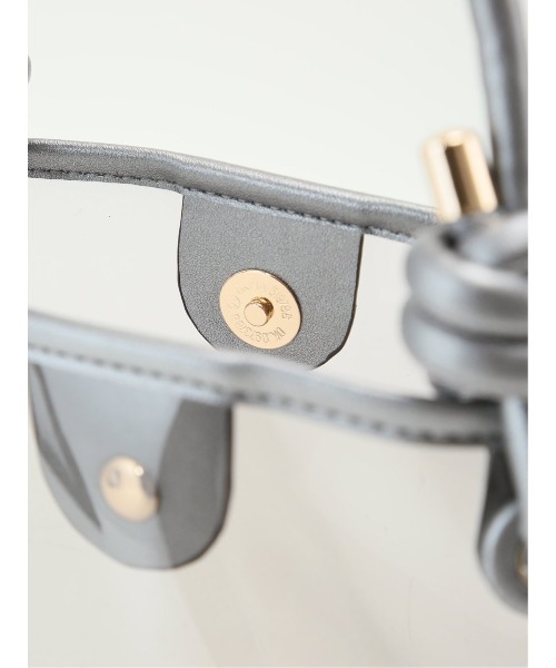 m.f.editorial(エムエフエディトリアル)の「【ポーチ付き】インナーポーチ付き クリアバッグ(ハンドバッグ・レディース・グレー/ブラウン・FREE)」の15枚目の写真