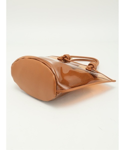 m.f.editorial(エムエフエディトリアル)の「【ポーチ付き】インナーポーチ付き クリアバッグ(ハンドバッグ・レディース・グレー/ブラウン・FREE)」の21枚目の写真