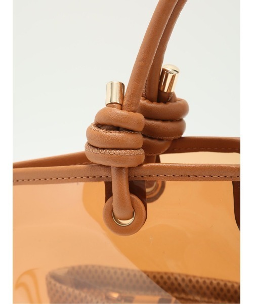 m.f.editorial(エムエフエディトリアル)の「【ポーチ付き】インナーポーチ付き クリアバッグ(ハンドバッグ・レディース・グレー/ブラウン・FREE)」の22枚目の写真