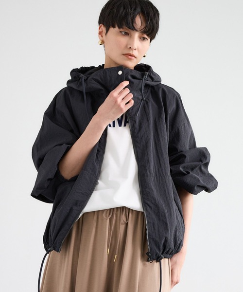 BARNYARDSTORM（バンヤードストーム）の「BARNYARDSTORM / UVカットライトブルゾン 【『ネルソンさん』YouTubeご紹介アイテム】（ブルゾン・レディース・ホワイト/ブラック・S/M）」の3枚目の写真