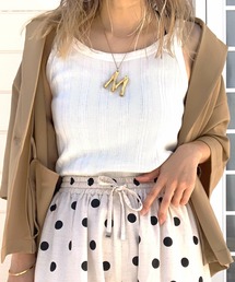 Q | ランダムリブ2wayキャミ(キャミソール)