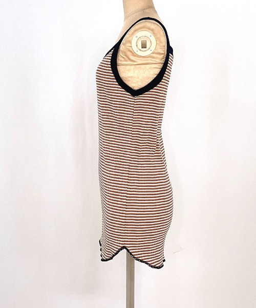 Q（キュー）の「ランダムリブ2wayキャミ（キャミソール・レディース・ブラック系/ホワイト系/アイボリー/パープル系/チャコールグレー/ベージュ系・MEDIUM）」の12枚目の写真