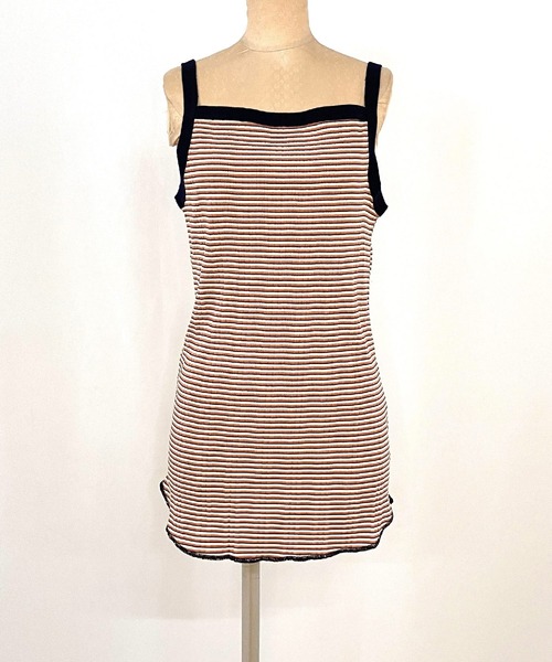 Q（キュー）の「ランダムリブ2wayキャミ（キャミソール・レディース・ブラック系/ホワイト系/アイボリー/パープル系/チャコールグレー/ベージュ系・MEDIUM）」の10枚目の写真