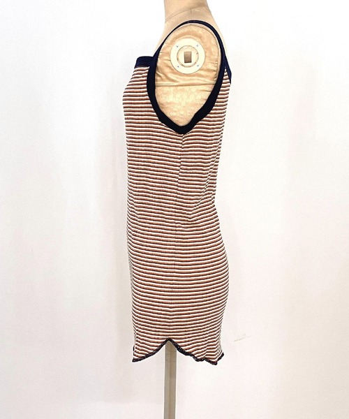 Q（キュー）の「ランダムリブ2wayキャミ（キャミソール・レディース・ブラック系/ホワイト系/アイボリー/パープル系/チャコールグレー/ベージュ系・MEDIUM）」の11枚目の写真